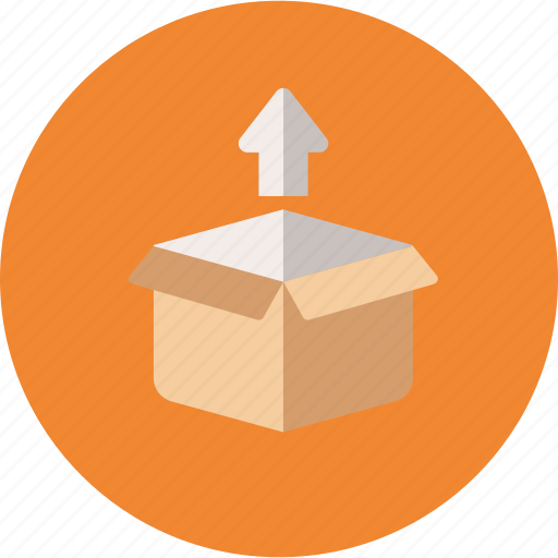 Box, ecommerce, package, unbox, unpacking, upload icon - Download on Iconfinder