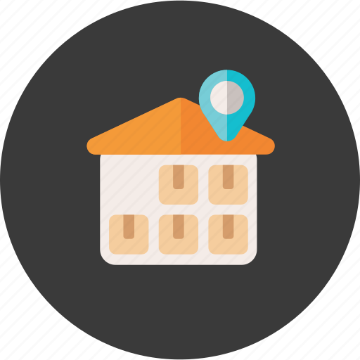 Cargo, distribution, location, logistic, shipping, storage, warehouse icon - Download on Iconfinder