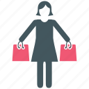 bags, female, shopping