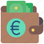 ecommerce, euro, money, wallet 