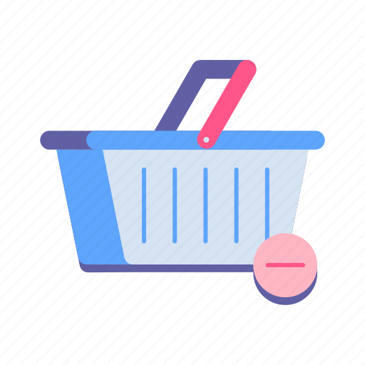 Basket, cart, delete, e-commerce, minus, remove, shopping icon - Download on Iconfinder