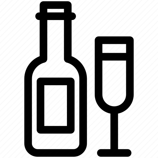 Wine, drink, glasses, alcohol, bar, bottle icon - Download on Iconfinder