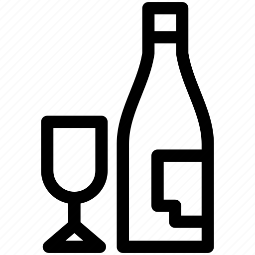 Wine, drink, glasses, alcohol, bar, bottle icon - Download on Iconfinder
