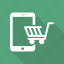 bag, cart, mobile, phone, shop, shopping cart 