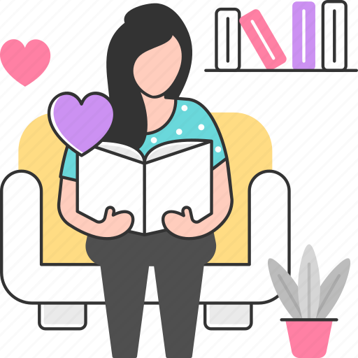 Favorite, book, sofa, learning, education, reading icon - Download on Iconfinder