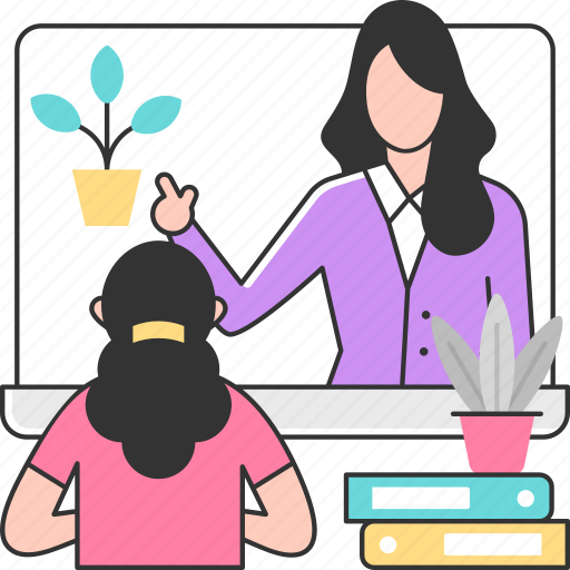 Botany, teacher, student, science, online education, elearning, mobile learning icon - Download on Iconfinder