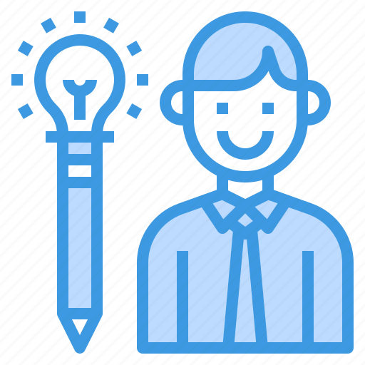 Bulb, innovation, light, pencil, teach, teacher icon - Download on Iconfinder