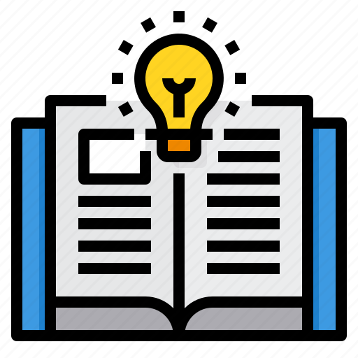 Book, bulb, idea, lesson, light, study icon - Download on Iconfinder