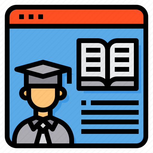 Book, browser, elearning, lesson, student icon - Download on Iconfinder