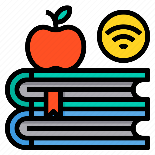 Apple, book, elearning, learning, online icon - Download on Iconfinder