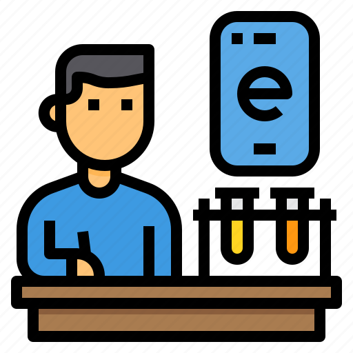 Elearning, lab, online, science, smartphone icon - Download on Iconfinder