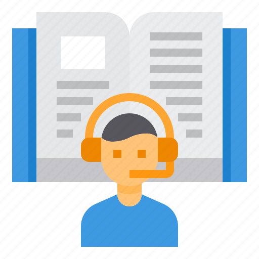 Audio, book, lesson, student, study icon - Download on Iconfinder