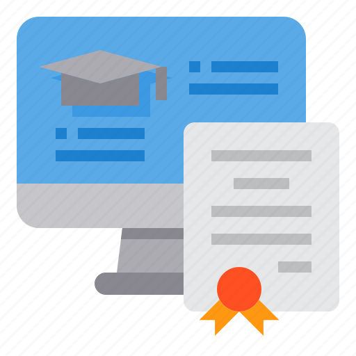 Certificate, computer, degree, diploma, graduate icon - Download on Iconfinder