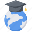 graduation, study, knowledge, education, earth 