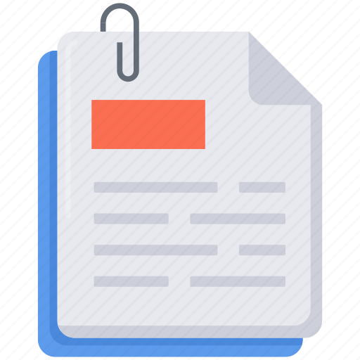 Attachment, document, file, paper, page icon - Download on Iconfinder