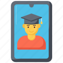 online graduate, education, graduate, online, graduation, student