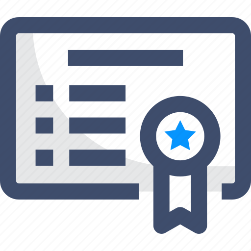 Award, certificate, certification, medal, quality icon - Download on Iconfinder
