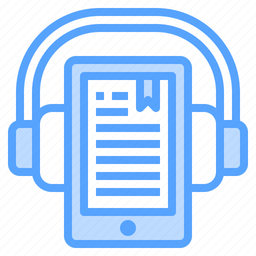 Ebook, headphone, tablet, book, audio icon - Download on Iconfinder