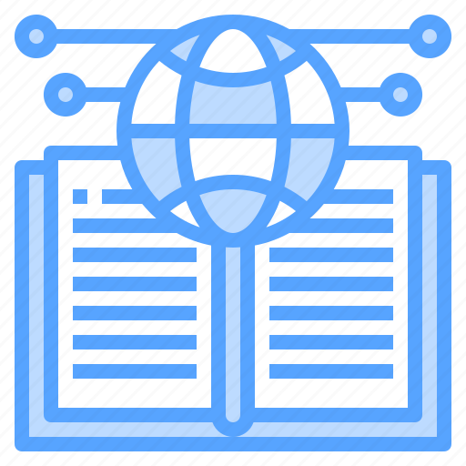 Learn, network, global, worldwide, book icon - Download on Iconfinder