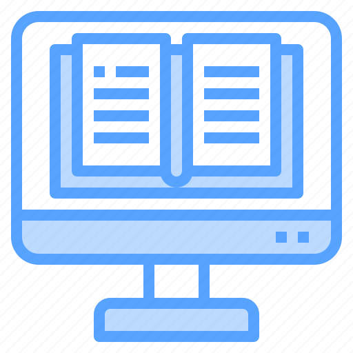 Computer, computing, document, book, online, education icon - Download on Iconfinder