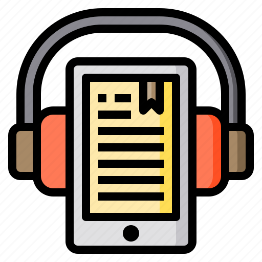 Tablet, book, audio, headphone, ebook icon - Download on Iconfinder