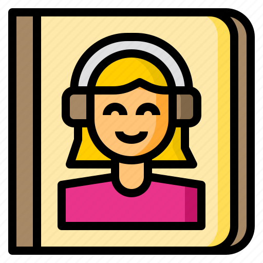 Book, education, learning, online, woman, student icon - Download on Iconfinder
