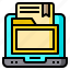 file, learning, online, document, folder, laptop 