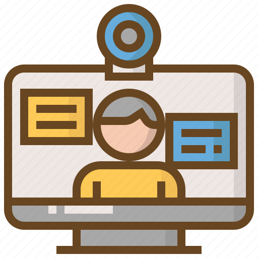 Computer, diploma, e-learning, education, learn, school, webcam icon - Download on Iconfinder