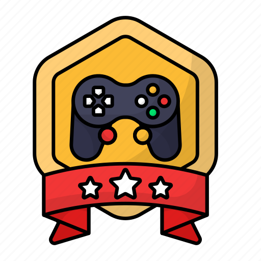 Gaming, console, controller, gamepad, award, shield, achievement icon - Download on Iconfinder