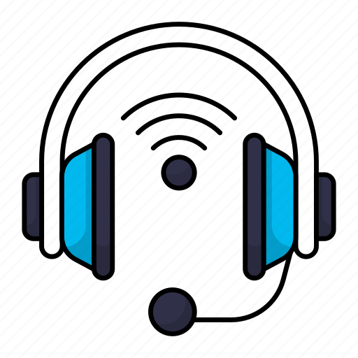 Headphones, headset, earphone, wireless, connection, technology icon - Download on Iconfinder