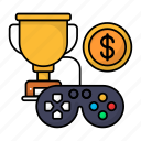 money making, gaming, trophy, game controller, video console, winner, champion