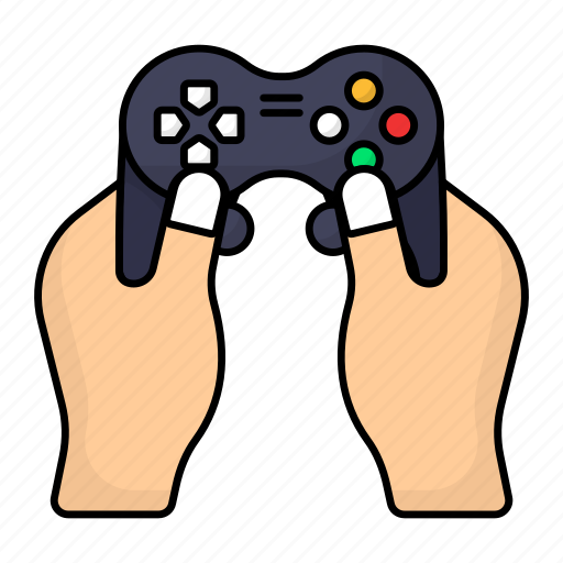 Egames, esports, gamepad, video game, hands, playing, gaming icon - Download on Iconfinder