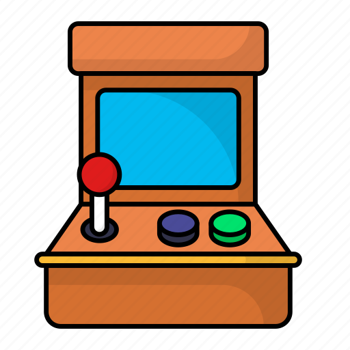 Arcade machine, old gaming, console, joystick, lcd, controller icon - Download on Iconfinder