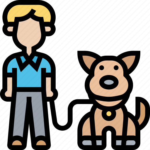 Dog, walker, pet, care, service icon - Download on Iconfinder