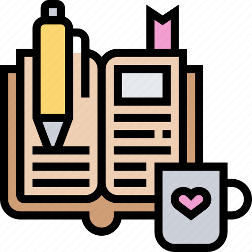 Notes, diary, journal, writer, literature icon - Download on Iconfinder