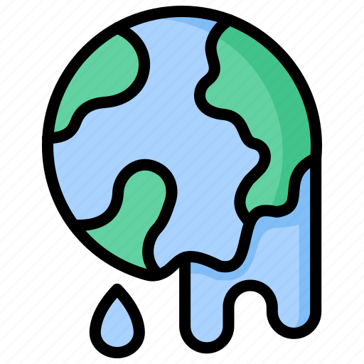 Earth, hour, melting, climate, climate change icon - Download on Iconfinder