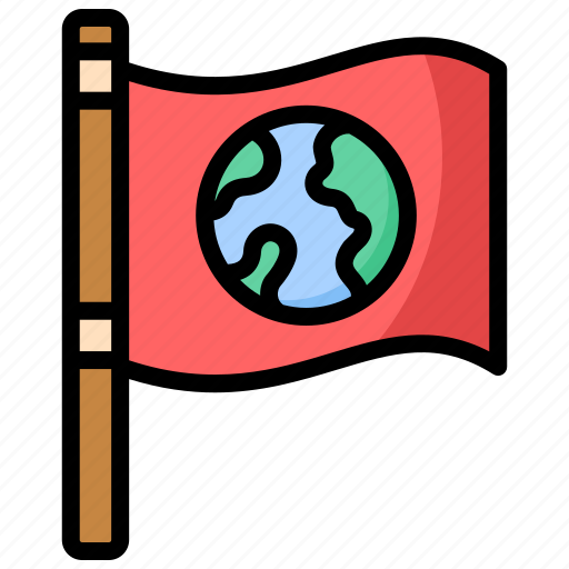 Earth, hour, flag, globe, celebration icon - Download on Iconfinder