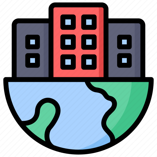 Earth, hour, city, planet, building icon - Download on Iconfinder