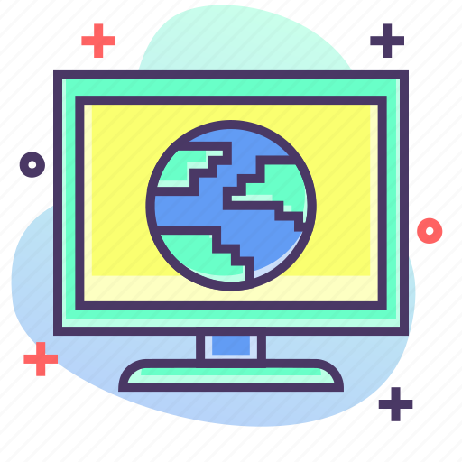 Computer, earth, monitor, screen icon - Download on Iconfinder