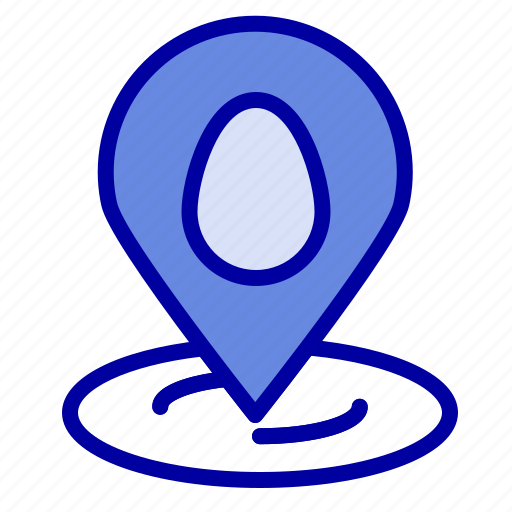 Easter, location, map, pin icon - Download on Iconfinder
