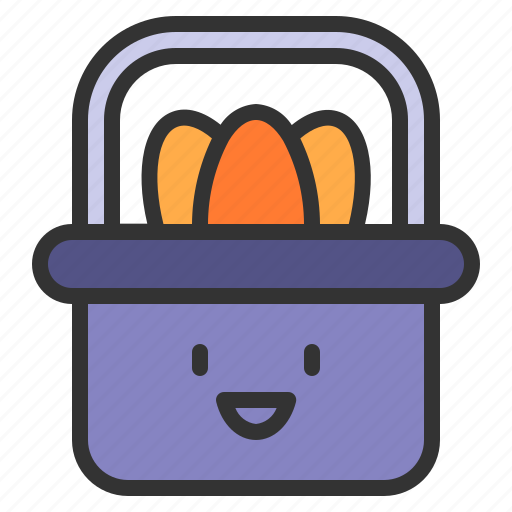 Basket, easter, eggs, plate icon - Download on Iconfinder
