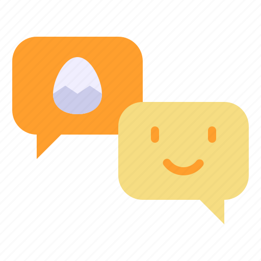 Chat, chatting, easter, egg icon - Download on Iconfinder