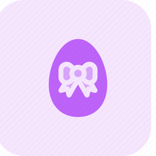 Bow, decoration, egg, easter icon - Download on Iconfinder