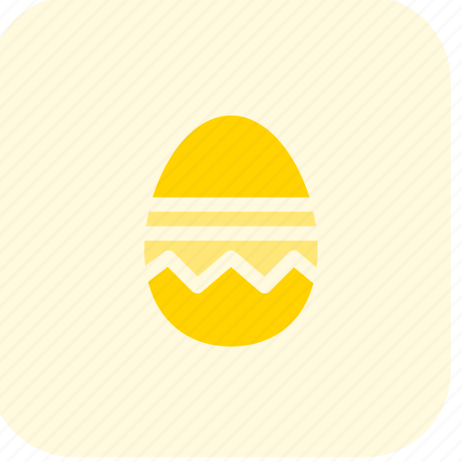 Egg, easter, zig zag, stripes, pattern icon - Download on Iconfinder