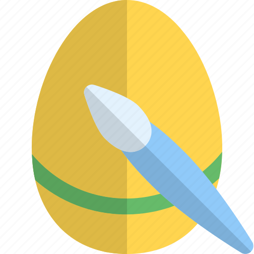 Paint, egg, holiday, easter, brush icon - Download on Iconfinder