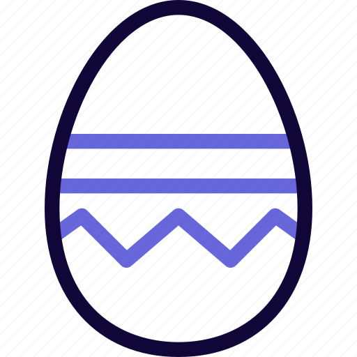 Zigzag, decoration, egg, easter, stripes icon - Download on Iconfinder