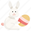 easter, bunny, egg, rabbit, animal 