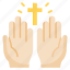 pray, religion, hand, hope, prayer, god, christ, cross 
