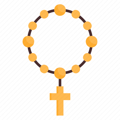 Rosary, faith, prayer, catholic, christian, cross, beads icon - Download on Iconfinder