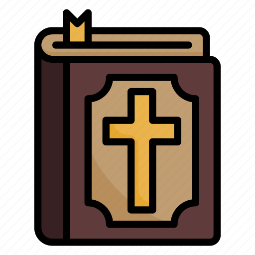 Bible, book, religion, christian, christianity, cross, catholic icon - Download on Iconfinder
